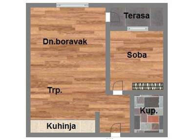 Dvosoban stan, Novi Sad, prodaja, 44m2, 149020e, id1122629